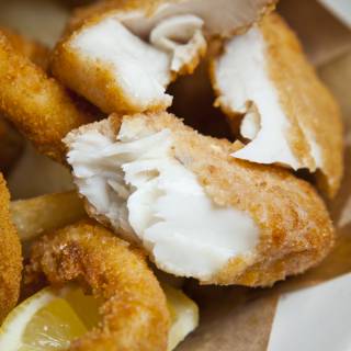 Fish Frenzy (two pieces of crumbed fish, scallops calamari & chips)
